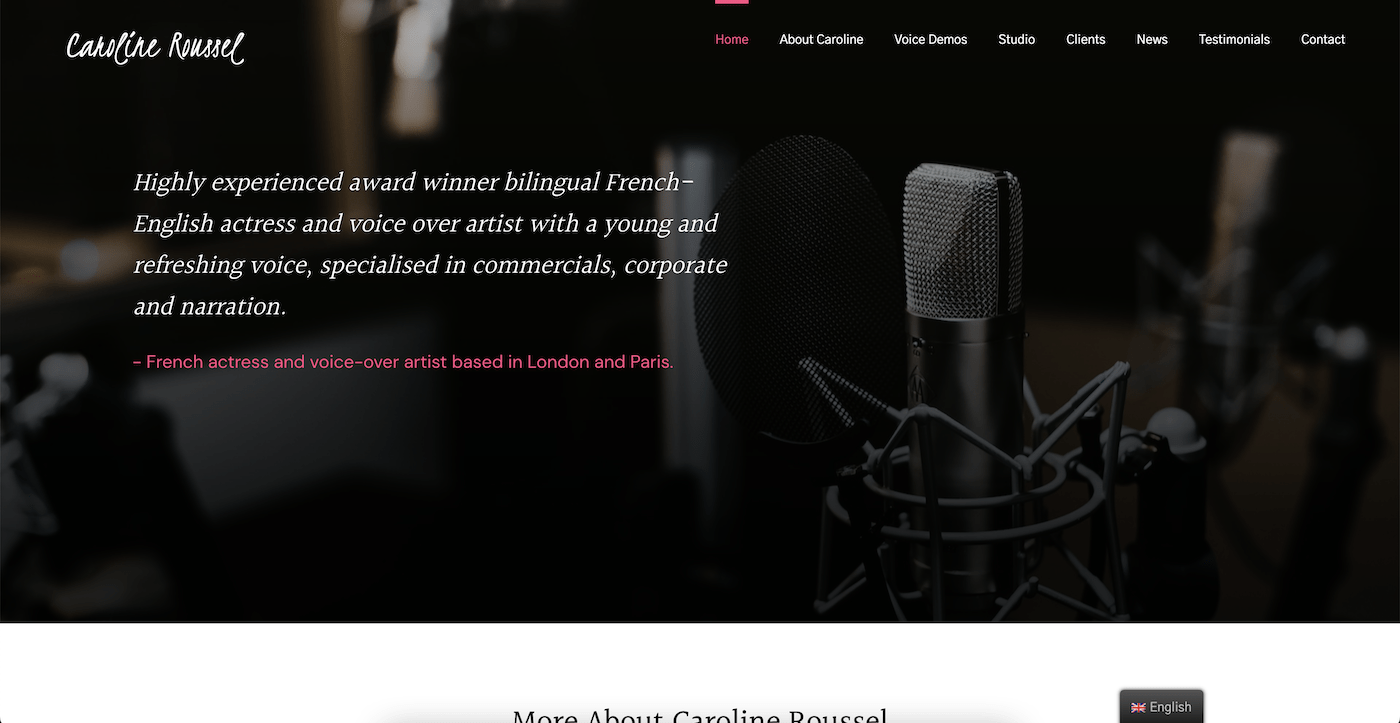 Carolineroussel voice over actress artist