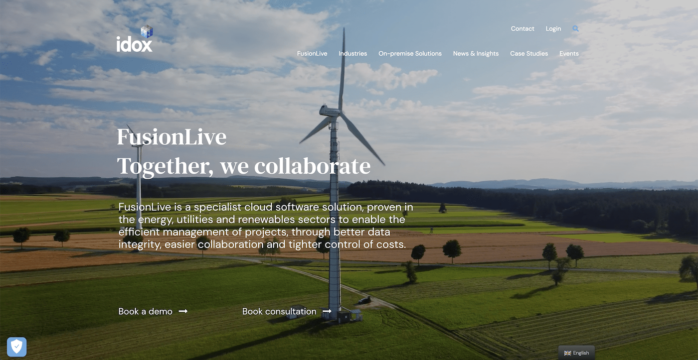 FusionLive Idox Group website