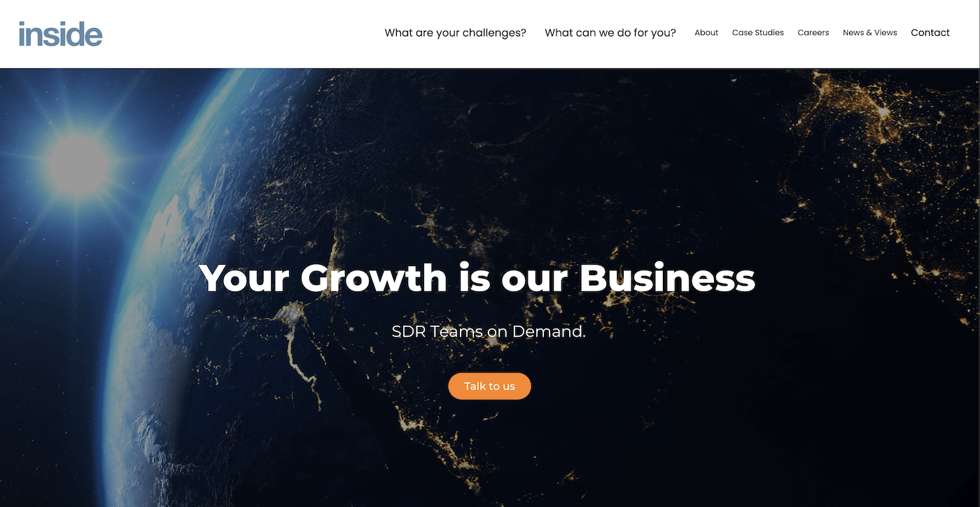 Inside global new wordpress website design