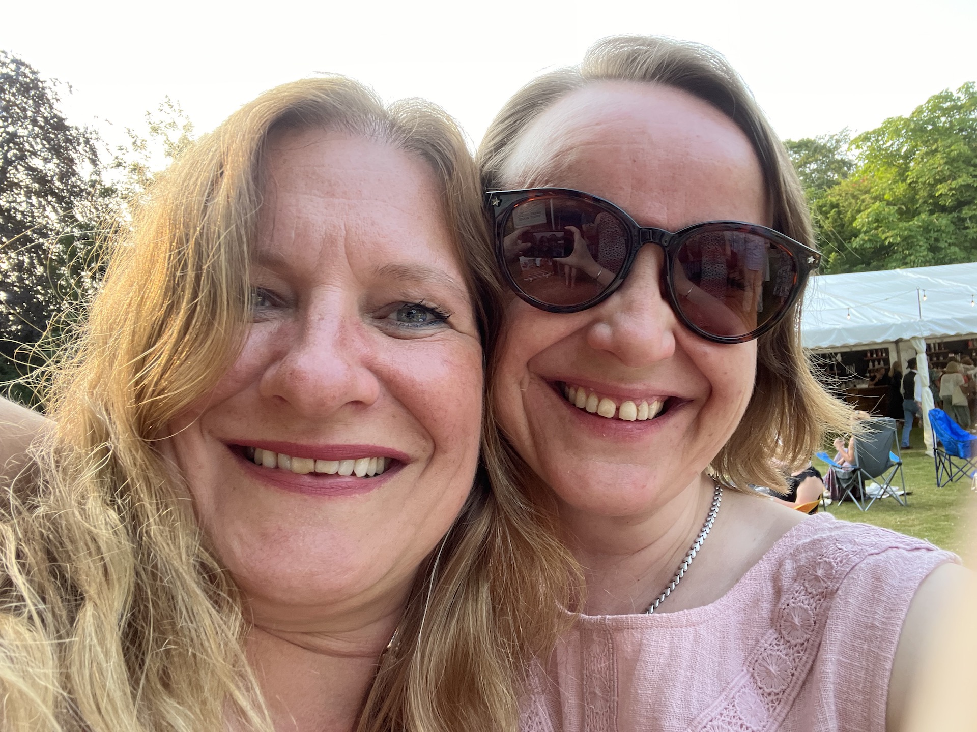 Clare & Jane celebrating the anniversary